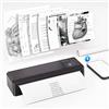 vretti Stampante Portatile A4, Stampante Termica Portatile A4 per Viaggio, Connessione Bluetooth per Smartphone, Compatibile con Android/iOS, Stampante da Viaggio per Casa, Studio