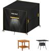OLEVOLT Copertura Tavolo Esterno Impermeabile 600D Oxford, 85x80x90cm