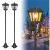 Artrastar LED Lanterne Solari da Esterno con Picchetto, Lampade Solari da Giardino, Impermeabili, Lampioni da Esterno 180 cm Luce Bianca Calda (2 Pezzi)
