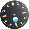 Generico 50 parti del quadrante dell'orologio da 29 mm for NH35 PT5000 della cassa luminosa verde set di lancette sterili for orologio subacqueo(C dial,For eta2824 pt)