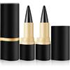 lomdung 2 Pezzi Eyeliner Opaco ad Asciugatura Rapida, Eyeliner Nero Waterproof, Matita Occhi Anti-Aloni, Delineare Linee Precise, Crea un Trucco a Lunga Durata