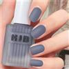 MrCuvaryas Smalto per unghie opaco, asciugatura rapida, atossico, a base d'acqua, di lunga durata, per nail art, manicure, senza lampada UV, 12 ml (grigio blu)