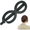 Generic Fermaglio per capelli ovale francese, fermagli per capelli intrecciati per capelli fini | Fermaglio per capelli a coda di cavallo | Clip per capelli a banana pinze a mascella per donne ragazze