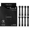 Candore - Set di 8 spazzole Brew One nere | Infusa al carbone, azione spazzolatura incrociata - Per Oral-B Spazzolino da denti elettrico | Programma di Riciclaggio | Imballaggio senza plastica