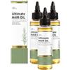 Rubu22a Ultimo olio per capelli con rosmarino, batana, bhringraj, olio di argan e olio di jojoba, formula leggera e non grassa, riduce la perdita di capelli, per uomini e donne (3, 100 ml)