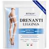 Ritalia® LEGGINGS DRENANTI EFFETTO FREDDO RIUTILIZZABILI | Bende Fredde Anticellulite con Caffeina, Mentolo e Zenzero | Trattamento CRYO per Gambe Stanche, Glutei, Cosce e Addome