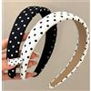 YEAMLTE Cerchietto Donna a Pois Bianco e Nero, Fascia Capelli Vintage Anni '50