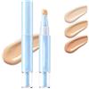 Generico Correttore e Fondotinta Dual-Effect, Penna 2 in 1 Fondotinta Liquido e Correttore Occhi, Lunga Tenuta 24H, Copertura per Segni d'Acne e Macchie, Effetto Illuminante (#02)