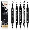 Dsaren Eyeliner Penna Waterproof Eyeliner Stamp Pen Liquido Stampino per La Luna Stella Fine Del Occhio (4 IN 1)