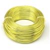 NRBMZYEN Filo di alluminio pieghevole per lavori artigianali, 500 g, 0,6/1,2/3,0 mm, per scolpire collane fai da te, creazione di gemme e gioielli (giallo-verde, 0,8 mm, 300 m)