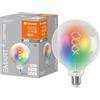 LEDVANCE Lampada LED SMART+ WIFI, vetro chiaro, 4,8 W, 470 lm, forma Globo con diametro 125 mm e attacco E27, colore e luce bianca regolabili, dimmerabile, app o controllo vocale, lunga durata