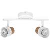 LEDVANCE DECOR SPOT CORK, 2 x 3,4W, 460lm, bianco, faretto, teste orientabili, versatile, faretto per interni, lampade LED sostituibili, dimmerabile, colore della luce bianco caldo, GU10