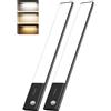 FULEN Luce LED Sottopensile con Sensore di Movimento, Lampada LED Ricaricabile da 3500 mAh Batteria, Barra LED Senza Fili da 35cm per Cucina e Armadio, 3 Temperature di Colore, Nero