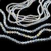 Jinsion 890 Pezzi Perline Braccialetti, Vetro e Cristalli per Bigiotteria | Sfaccettate Colorate AB, per Fai Da Te, 2mm, 3mm, 4mm, 6mm