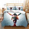 Ste-X Set Copripiumino 3 Pezzi Set Biancheria da Letto Michael Jackson Morbida Microfibra Copripiumino di Facile Manutenzione per Adolescenti Ragazze Bambini Reversibile (200x200cm,MJ 03)