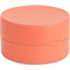 Mozeat Lens Portasapone rotondo, impermeabile, portatile, per viaggi con coperchio, in plastica, piccola scatola per sapone, a prova di perdite, per bagno, doccia, palestra (arancione)