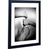rahmengalerie24 Cornice portafoto Alice con passepartout e vetro acrilico, colore nero, cornice da 60 x 80 cm, dimensioni dell'immagine 50 x 60 cm
