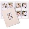 Vienrose Mini Polaroid Album Fotografico Libro 104 Tasche 86 x 54 mm Immagini per Fujifilm Instax Mini 9 11 12 25 26 40 50s 90 Evo Z2300 Fotocamera Istantanea, Polaroid Snap Beige 1 Confezioni