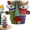 Generico Fioriera Con Volto Astratto - Vaso Grande Con Testa Creativa Da 13,7 Cm, Portapiante Unico Per Interni Ed Esterni, Vaso Decorativo Artistico | Casa, Balcone, Scrivania, Giardino, Tavolo, Compleanno, F