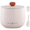 Generic 1.8L Cuociriso Elettrico con Antiaderente, Mini Cuociriso per 1-2 Persone, 4 Funzioni Multicooker per Preparare Riso, Zuppa