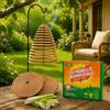 Scent-Hi Spirale di incenso alla citronella, confezione da 3 pezzi, spirali compatte da appendere con cordino, circa 23 ore di combustione per pezzo, per esterni, per balcone, campeggio, giardino