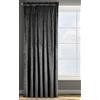 Eurofirany ROSA Tenda in Velluto con Fettuccia Arricciatenda - 1 Unità, Soffice, Pannello, Drappo Classico, Glamour, Elegante, Soggiorno, Camera da Letto, 290 g/m2, 140x270 cm, Nero