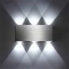 Lightess Applique da Parete Interni Lampada Bianco Freddo 18W