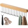 Generic Armadio scorrevole per cabinet per cabinet Clipper, striscia gancio per la casa per vestiti | Mensola appendiabiti espandibile, binario appendiabiti per cravatte, sciarpe, biancheria