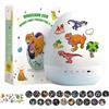 Donubiiu Nuova Lampada Proiettore Uovo di Dinosauro 2026 per Bambini, Rotazione 360°, 3 Modalità di Illuminazione con 21 Diapositive e 8 Suoni, Lampada da Notte Ricaricabile Dino Mood Magic, Cartone Animato
