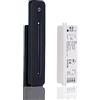 JOYLIT Dimmer LED Con Telecomando RF per DC 5-36V Monocolore Striscia LED | 8A/CH, Abbinabile, Memoria, Senza Sfarfallio, Magnetico Montato a Parete, Slide a Tocco Sensibile, Regolazione Luminosità