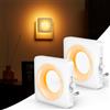 Swoieltr Luce Notturna Bambini da Presa con Sensore Crepuscolare 1800K 2 Pezzi | Luce Ambrata Luci con Sensore Crepuscolare e Automatico Luminosità Regolabile per Camera da Letto, Corridoio, Scale, Bagno