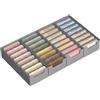 SONGMICS Organizer Cassetti Pieghevole, Divisori per Armadio Interno, Set di 4, 40 x 16 x 10 cm, Organizer Biancheria Intima Salvaspazio, Grigio Tortora, Collezione Tina RUS014G01