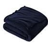 FARFALLAROSSA Coperta Plaid Pile, Coperta Divano 130 x 160 cm Flanella, Coperta Letto Singolo Calore Morbida - Blu