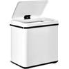 WELL HOME MOBILIARIO & DECORACIÓN WELL HOME - Pattumiera intelligente senza gambe con apertura automatica e contatto manuale, 30 l, 35,5 x 26 x 60 cm, colore: Bianco