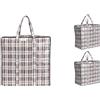Josephine Osthoff Handtaschen-Manufaktur Josephine Osthoff Borse di Stoccaggio Unisex - Resistenti, Impermeabili, con Cerniera, Capacità 75 L fino a 20 kg, Nero, Confezione 3 - Borse trasloco