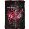 Jay Franco Coperta in pile plush per bambini Disney Spiderman Miles Morales, 130 x 150 cm, morbida e confortevole, per decorazione camera da letto e divano, prodotto con licenza ufficiale, colore nero
