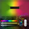 Lightess Applique da Parete Interno LED, Lampada da Parete Intelligente con Controllo dell App e Telecomando, Dimmerabile, RGB Lampade da Muro, Luce Sincronizzazione Musicale Luci Colorate, Nero