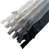 MARARDI [Pack 10] Cerniere [Grigi] Nylon [45 cm] Chiusure Lampo per Cucito e Artigianato per Stoffa Vestiti Borse per Cucire a Macchina Patchwork Tessuto di Cotone con Chiusura in Metallo
