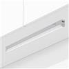 Oktaplex lighting Oktaplex Riga barra LED sottopensile estensibile 54 cm | 840 lm e 8,8 W, 4000 K bianco neutro su 230 V, finitura bianca con interruttore e collegamento estensibile