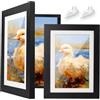 Aolso Cornice portafoto per pittura di bambini, Cornice Artistica per Bambini Apribile Sul Davanti, in Acrilico A4, Offre Apazio per Circa 50-150 Immagini-Nero