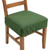 Generico Set 4 Cuscini Sedia 40x40 Coprisedia Imbottiti con Fascia 12 cm ed Elastico Perimetrale - Vestosedia Antiscivolo Comfort 5 cm - Cotone e Poliestere Tinta Unita (4, Verde)
