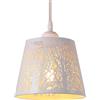 AIRTWESD Interna Plafoniera E27 LED Sospensione Bianco industriale illuminazione cucina soggiorno sala da pranzo lampada da camera da letto, (senza lampadina)