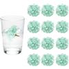 QUARKZMAN 12Pcs Fiori Galleggianti Per Centrotavola, Ortensia Verde Menta Fiori Seta Teste Fiori Finti Per Candele Galleggianti Vasi Riempitivo Party Casa Tavolo Matrimonio Centrotavola