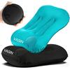 VASIN Cuscino Gonfiabile da Campeggio 2 Pezzi, Ultraleggero Cuscino Gonfiabile da Viaggio con Design Ergonomico a Curva, Cuscini Gonfiabili per Mare, Trekking e Escursionismo