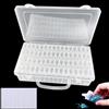 Diompirux Catola in Plastica da 64 Griglie Box Diamante Ricamo Scatola, Organizer Con foglietti adesivi, per Perline,Accessori Pittura Diamante,Contenitore Trasparente Scatola, per Fai da Te,Nail Art