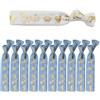 Blausky 11 bracciali da matrimonio da donna, 1,5 x 9,5 cm, 1 sposa + 10 braccialetti Team Bride, elastici per capelli, accessori decorativi, bracciali JGA per addio al nubilato, blu