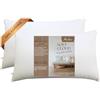 GM Soft Cloud Set da 2 Cuscini Letto 40x60 cm Guanciali con imbottitura in fibra anallergica in tessuto 100% cotone anallergico Made in Italy