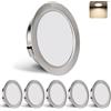 YindaLux Faretti LED da Incasso 230V 3W 4000K IP44 LED Spots 55-58MM 6PCS Nichel