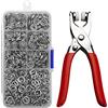 DAWRIS 150 Kits Bottoni Automatici a Pressione con Pinza a Scatto Bottoni Clip, Set Bottoni a Pressione con Organizer con Pinza per Bottoni Automatici per Cucito Vestiti Artigianato Borse Fai Da Te