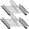 Supmaker Grucce in Metallo per Pantaloni, Regolabili, Salvaspazio, Con Clip Antiscivolo, Gruccia Appendiabiti Grucce per Pantaloni, Gonne, Pantaloni, Vestiti ( 20 Pezzi )